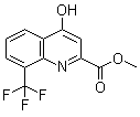 4-Hydroxy-8-(trifluoromethyl)-2-quinolinecarboxylic acid methyl ester molecular structure (CAS 1065074-52-3)