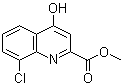 structure of CAS# 1065074-57-8, 8-Chloro-4-hydroxy-2-quinolinecarboxylic acid methyl ester