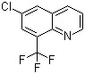 6-Chloro-8-(trifluoromethyl)quinoline molecular structure (CAS 1065074-68-1)