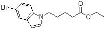 5-Bromo-1H-indole-1-pentanoic acid ethyl ester molecular structure (CAS 1065074-72-7)
