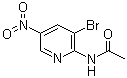 N-(3-Bromo-5-nitropyridin-2-yl)acetamide molecular structure (CAS 1065074-93-2)