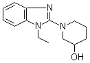 structure of CAS# 1065483-91-1, 1-(1-Ethyl-1H-benzimidazol-2-yl)-3-piperidinol