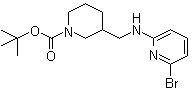 3-[[(6-Bromo-2-pyridinyl)amino]methyl]-1-piperidinecarboxylic acid tert-butyl ester molecular structure (CAS 1065484-38-9)