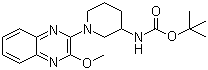 N-[1-(3-Methoxy-2-quinoxalinyl)-3-piperidinyl]carbamic acid tert-butyl ester molecular structure (CAS 1065484-43-6)