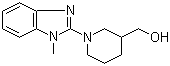 structure of CAS# 1065484-46-9, 1-(1-Methyl-1H-benzimidazol-2-yl)-3-piperidinemethanol
