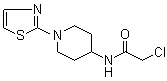 2-Chloro-N-[1-(2-thiazolyl)-4-piperidinyl]acetamide molecular structure (CAS 1065484-54-9)