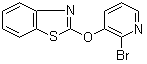 结构式 CAS# 1065484-73-2, 2-[(2-溴-3-吡啶基)氧基]苯并噻唑