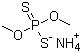 O,O-二甲基二硫代磷酸铵分子结构 (CAS 1066-97-3)