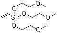 structure of CAS# 1067-53-4, Vinyl tris(2-methoxyethoxy) silane;6-Ethenyl-6-(2-methoxyethoxy)-2,5,7,10-tetraoxa-6-silaundecane; Tris(2-methoxyethoxy)vinylsilane