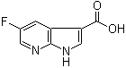 5-Fluoro-1H-pyrrolo[2,3-b]pyridine-3-carboxylic acid molecular structure (CAS 1067193-34-3)