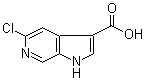 structure of CAS# 1067193-36-5, 5-Chloro-1H-pyrrolo[2,3-c]pyridine-3-carboxylic acid