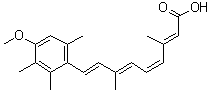 (2E,4Z,6E,8E)-9-(4-Methoxy-2,3,6-trimethylphenyl)-3,7-dimethyl-2,4,6,8-nonatetraenoic acid molecular structure (CAS 1067630-53-8)