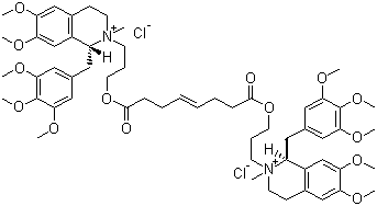 Mivacurium chloride molecular structure (CAS 106861-44-3)