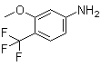 structure of CAS# 106877-20-7, 3-Methoxy-4-trifluoromethylaniline;4-Trifluoromethyl-3-methoxyaniline