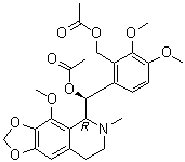 alpha-那可丁二醇二乙酸酯分子结构 (CAS 106982-95-0)