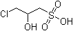 3-氯-2-羟基丙磺酸分子结构 (CAS 107-57-3)