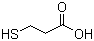 3-巯基丙酸分子结构 (CAS 107-96-0)