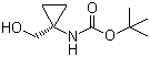 1-(Boc-amino)cyclopropylmethanol molecular structure (CAS 107017-73-2)