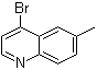 4-Bromo-6-methylquinoline molecular structure (CAS 1070879-23-0)