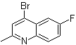 4-溴-6-氟-2-甲基喹啉分子结构 (CAS 1070879-47-8)