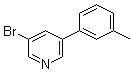 structure of CAS# 1070882-67-5, 3-Bromo-5-(3-methylphenyl)pyridine