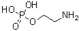 structure of CAS# 1071-23-4, Ethanolamine O-phosphate;Mono(2-aminoethyl) phosphate; Monoaminoethyl phosphate; NSC 254167; O-Phosphoethanolamine; O-Phosphorylethanolamine; Phosphoethanolamine; Phosphonoethanolamine; Phosphorylethanolamine