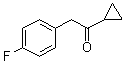 结构式 CAS# 1071842-61-9, 1-环丙基-2-(4-氟苯基)乙酮
