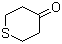 结构式 CAS# 1072-72-6, 四氢噻喃-4-酮