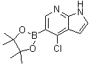 4-Chloro-5-(4,4,5,5-tetramethyl-1,3,2-dioxaborolan-2-yl)-1H-pyrrolo[2,3-b]pyridine molecular structure (CAS 1072145-24-4)
