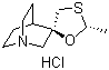 Cevimeline hydrochloride molecular structure (CAS 107220-28-0)