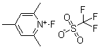 structure of CAS# 107264-00-6, 1-Fluoro-2,4,6-trimethylpyridinium trifluoromethanesulfonate;FP-T 300; Florinate FP-T 300; N-Fluoro-2,4,6-trimethylpyridinium triflate; Onoda Florinate FP-T 300