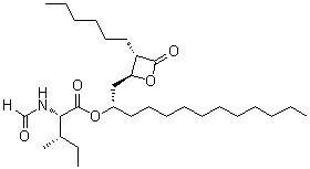 N-甲酰基-L-异亮氨酸 (1S)-1-[[(2S,3S)-3-己基-4-氧代-2-氧杂环丁基]甲基]十二烷基酯分子结构 (CAS 1072902-75-0)