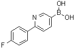[6-(4-Fluorophenyl)-3-pyridinyl]boronic acid molecular structure (CAS 1072944-20-7)