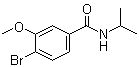 structure of CAS# 1072944-42-3, 4-Bromo-3-methoxy-N-(1-methylethyl)benzamide