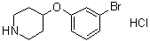4-(3-Bromophenoxy)piperidine hydrochloride (1:1) molecular structure (CAS 1072944-50-3)