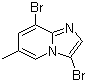 3,8-Dibromo-6-methylimidazo[1,2-a]pyridine molecular structure (CAS 1072944-58-1)