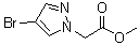 4-Bromo-1H-pyrazole-1-acetic acid methyl ester molecular structure (CAS 1072944-71-8)