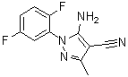 5-Amino-1-(2,5-difluorophenyl)-3-methyl-1H-pyrazole-4-carbonitrile molecular structure (CAS 1072944-86-5)