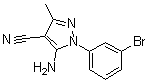 结构式 CAS# 1072944-89-8, 5-氨基-1-(3-溴苯基)-3-甲基-1H-吡唑-4-甲腈