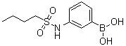 结构式 CAS# 1072945-65-3, [3-[(丁基磺酰基)氨基]苯基]硼酸