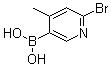 (6-Bromo-4-methyl-3-pyridinyl)boronic acid molecular structure (CAS 1072945-75-5)