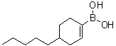 structure of CAS# 1072946-31-6, (4-Pentyl-1-cyclohexen-1-yl)boronic acid