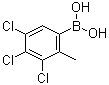 (3,4,5-Trichloro-2-methylphenyl)boronic acid molecular structure (CAS 1072946-34-9)