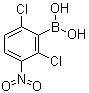 结构式 CAS# 1072946-37-2, (2,6-二氯-3-硝基苯基)硼酸