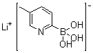 5-Methylpyridine-2-boronic acid lithium salt molecular structure (CAS 1072946-48-5)