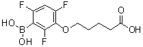 (3-Borono-2,4,6-trifluorophenoxy)pentanoic acid molecular structure (CAS 1072946-61-2)