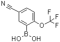 结构式 CAS# 1072946-64-5, [5-氰基-2-(三氟甲氧基)苯基]硼酸