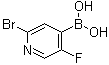 (2-Bromo-5-fluoropyridin-4-yl)boronic acid molecular structure (CAS 1072951-43-9)