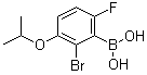 [2-Bromo-6-fluoro-3-(1-methylethoxy)phenyl]boronic acid molecular structure (CAS 1072951-75-7)
