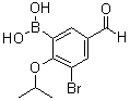 [3-Bromo-5-formyl-2-(1-methylethoxy)phenyl]boronic acid molecular structure (CAS 1072951-86-0)